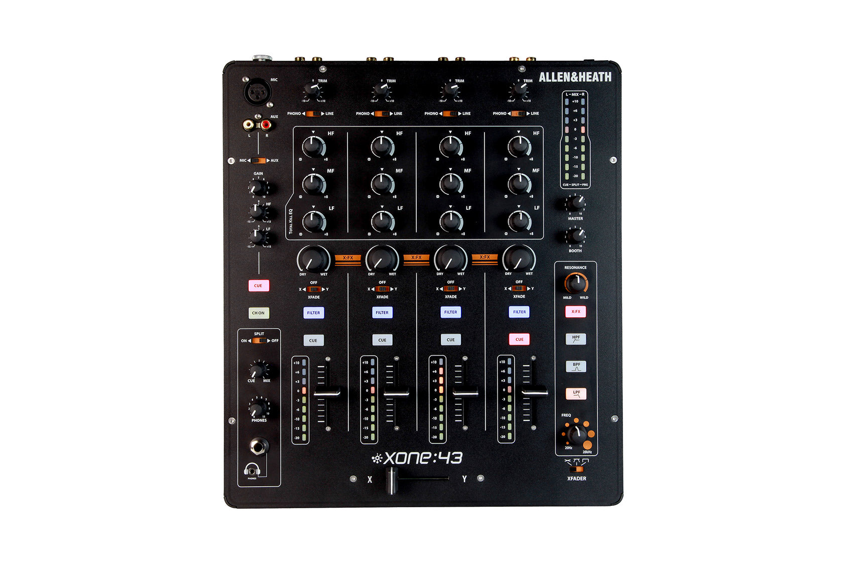 Allen & Heath Xone:43 4+1 Channel Analog DJ Mixer with X:FX Filter