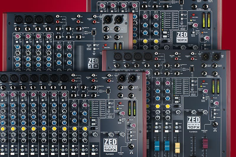 Allen & Heath ZED-10 Compact Mixer with USB Audio, Hi-Z Inputs