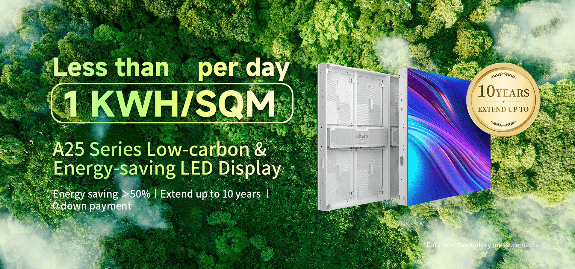 Absen A25 Series Premier Outdoor Low-Carbon Energy-Saving LED Display Panel