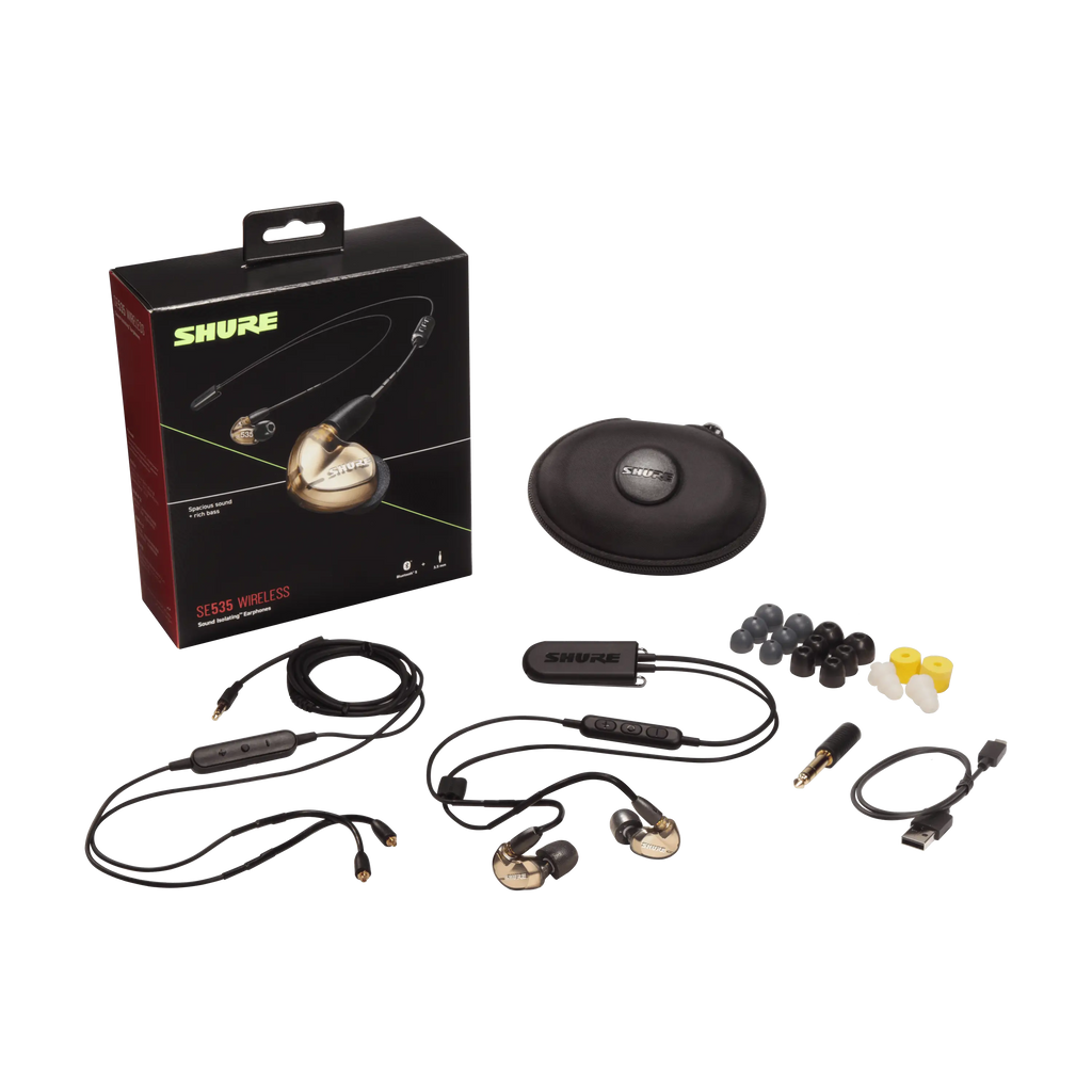 Shure SE535 Wireless Sound Isolating Earphones with Triple Dynamic MicroDrivers