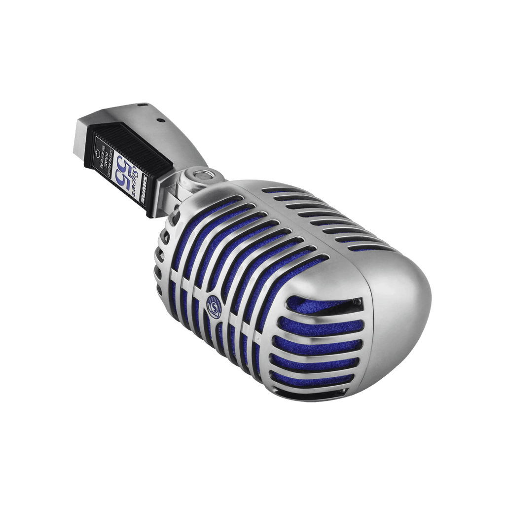 Shure Super 55 Deluxe Vintage Dynamic Vocal Microphone for Live Stage Performance