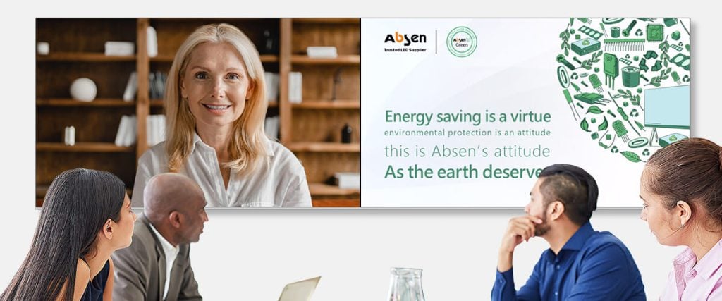 Absen Ultrawide LED Display: Seamless 21:9/32:9 for Hybrid Meetings