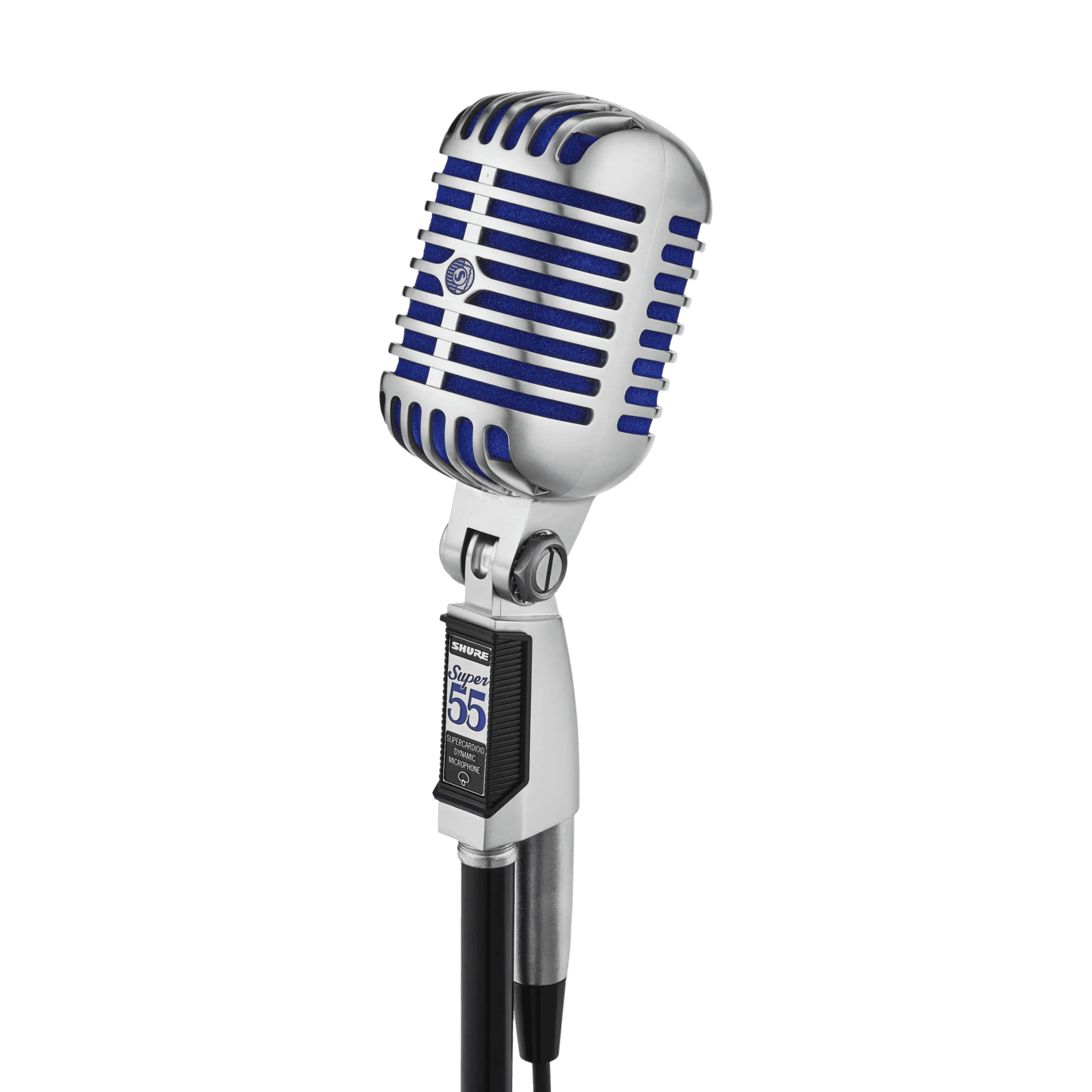 Shure Super 55 Deluxe Vintage Dynamic Vocal Microphone for Live Stage Performance