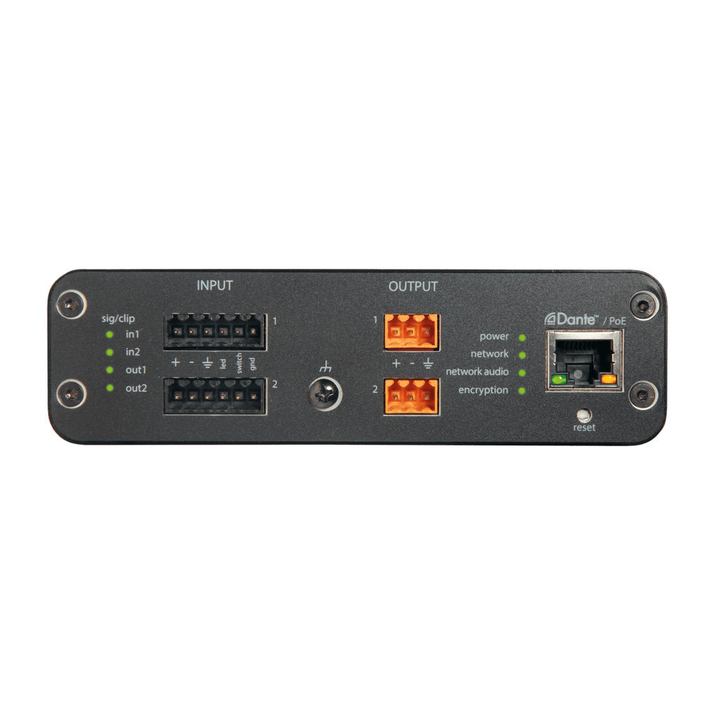 Shure ANI22 Dante Audio Network Interface for Line/Mic Signals
