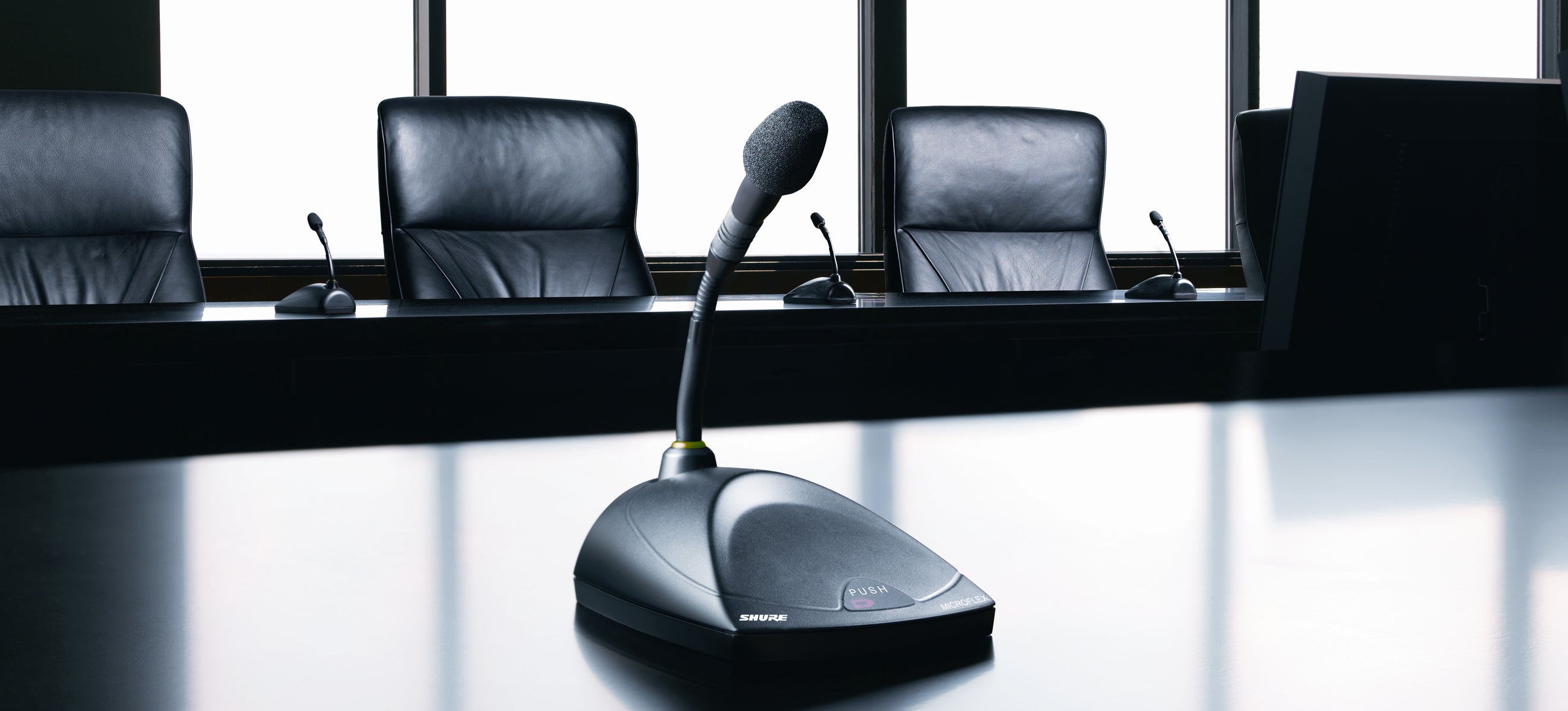 Shure MX405 Microflex 5-Inch Modular Gooseneck Microphone Bi-Color LED