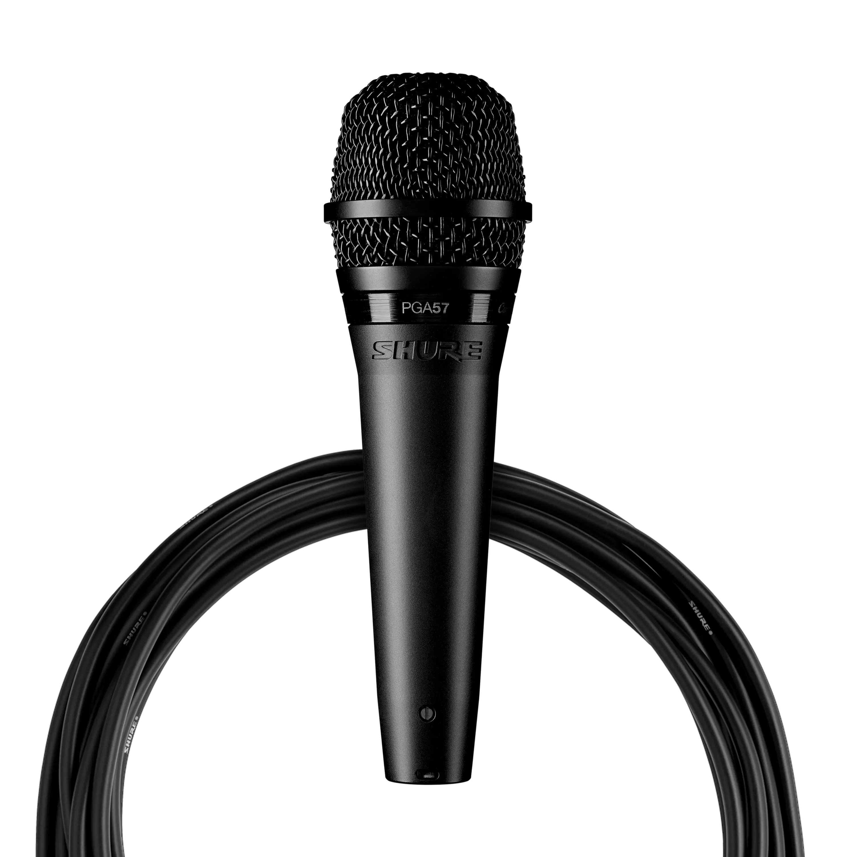 Shure PGA57 Cardioid Dynamic Instrument Microphone for Amplified Instruments Drums