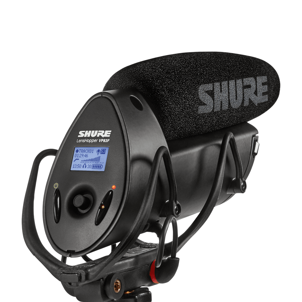Shure VP83F Lenshopper Camera Mount Shotgun Microphone with Digital Flash Recording