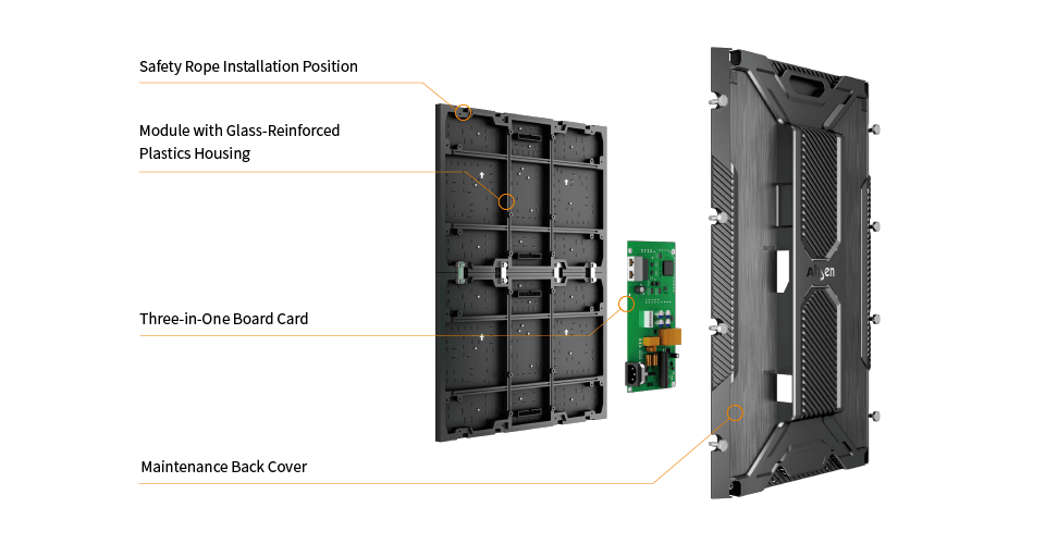 Absen CPS Series Flexible LED Display Panel for Commercial Enterprise Visuals