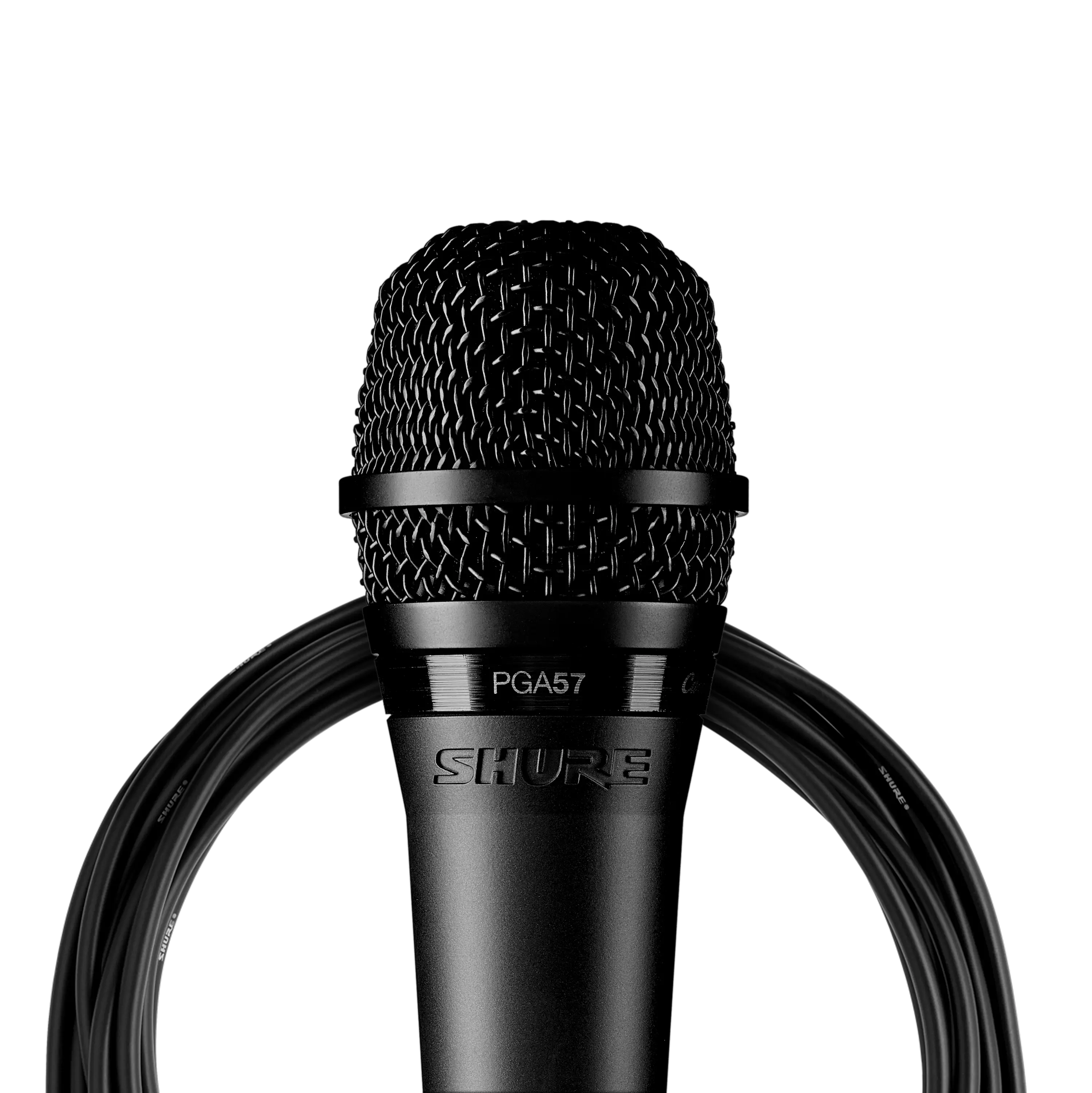 Shure PGA57 Cardioid Dynamic Instrument Microphone for Amplified Instruments Drums