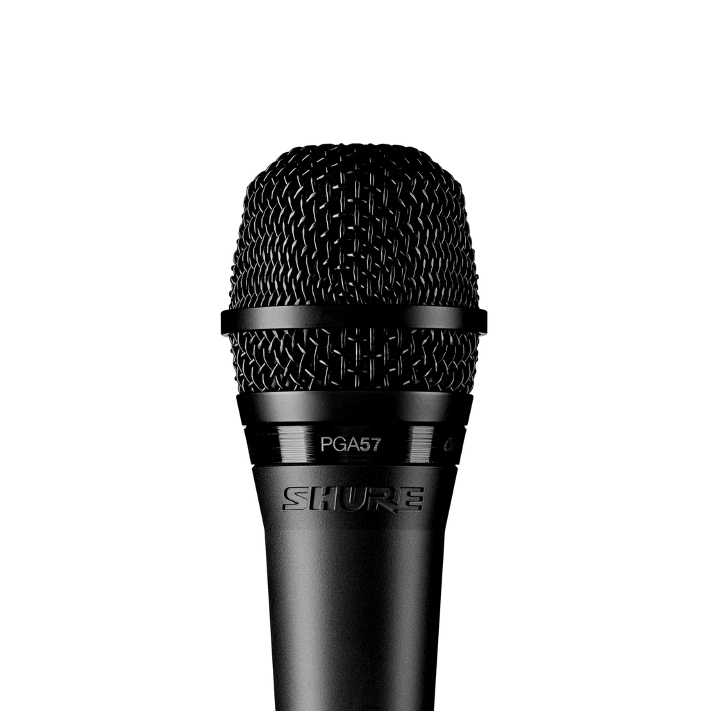Shure PGA57 Cardioid Dynamic Instrument Microphone for Amplified Instruments Drums