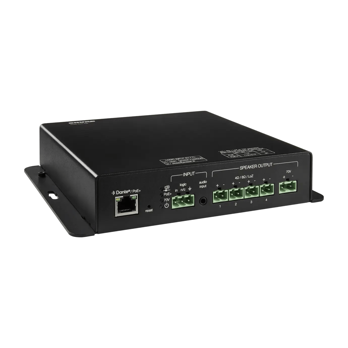 Shure MXN-AMP PoE+ Multichannel Amplifier for Conference Room Audio