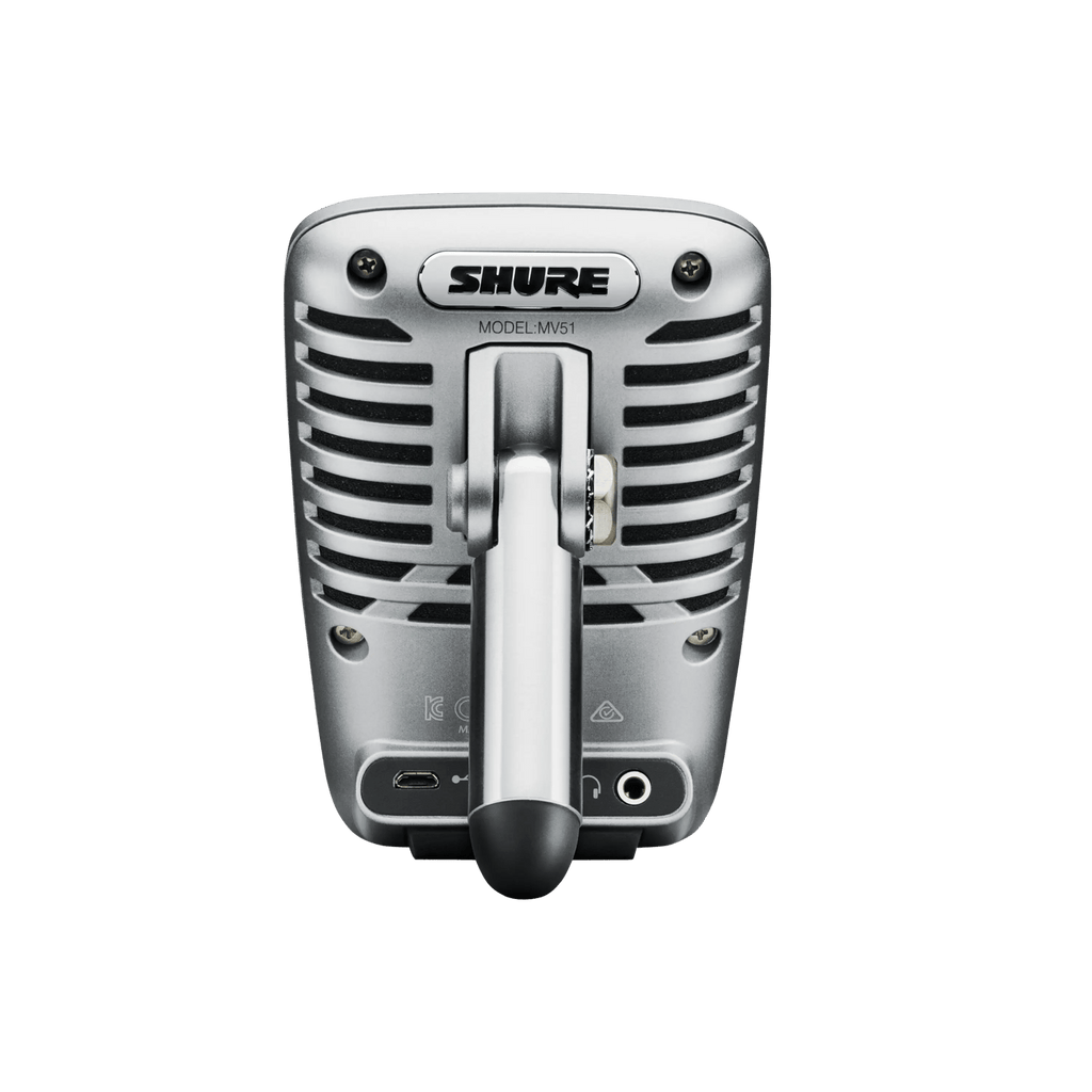 Shure MV51 Large Diaphragm USB/Lightning Condenser Microphone for iOS/PC