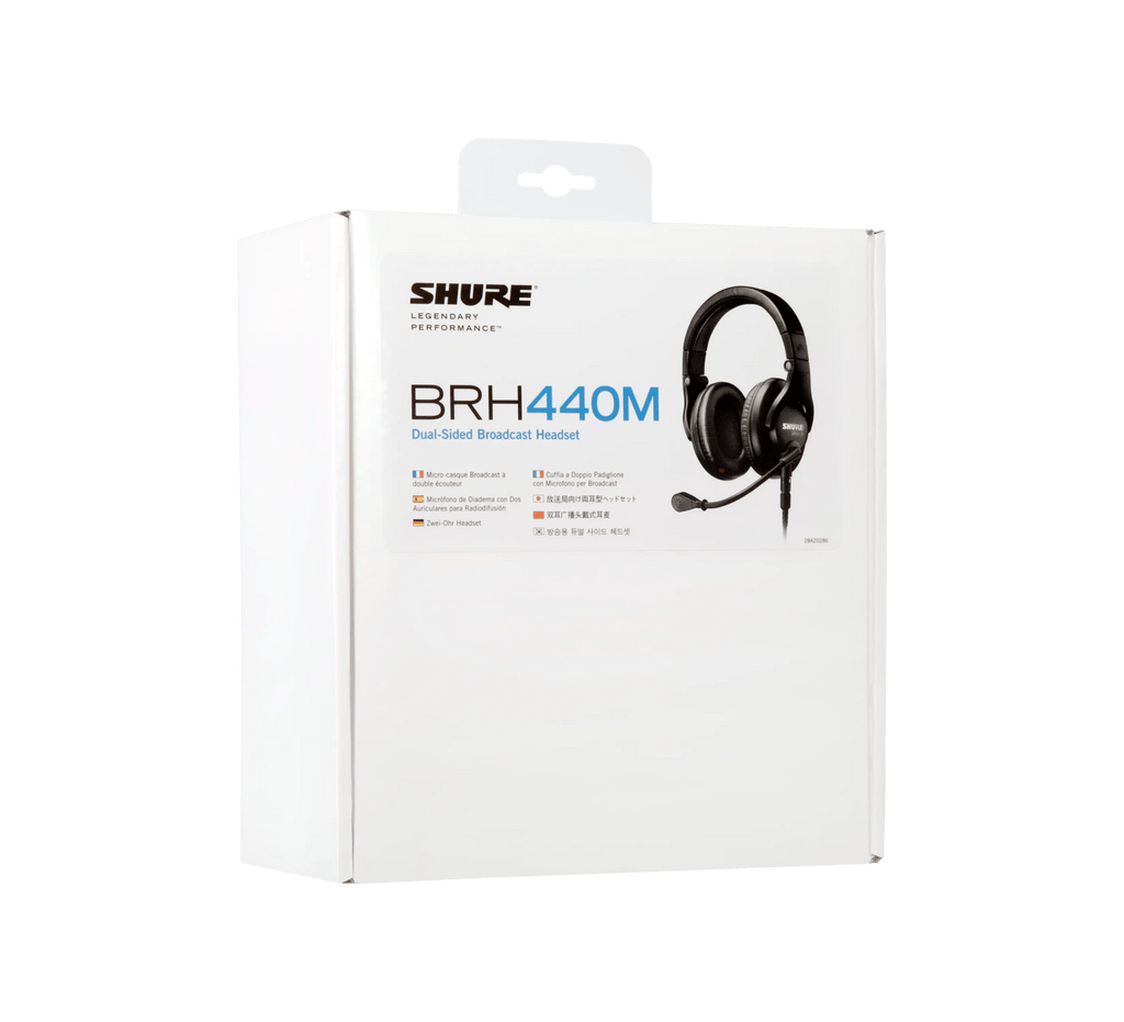 Shure BRH440M-LC Dual-Sided Broadcast Intercom Headset with Dynamic Microphone