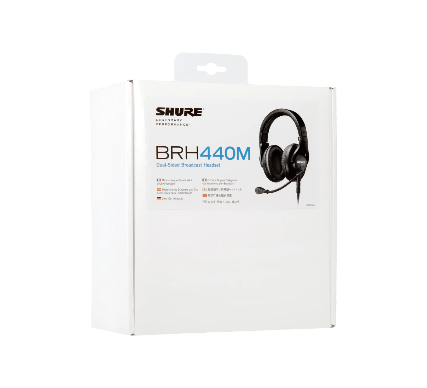 Shure BRH440M-LC Dual-Sided Broadcast Intercom Headset with Dynamic Microphone