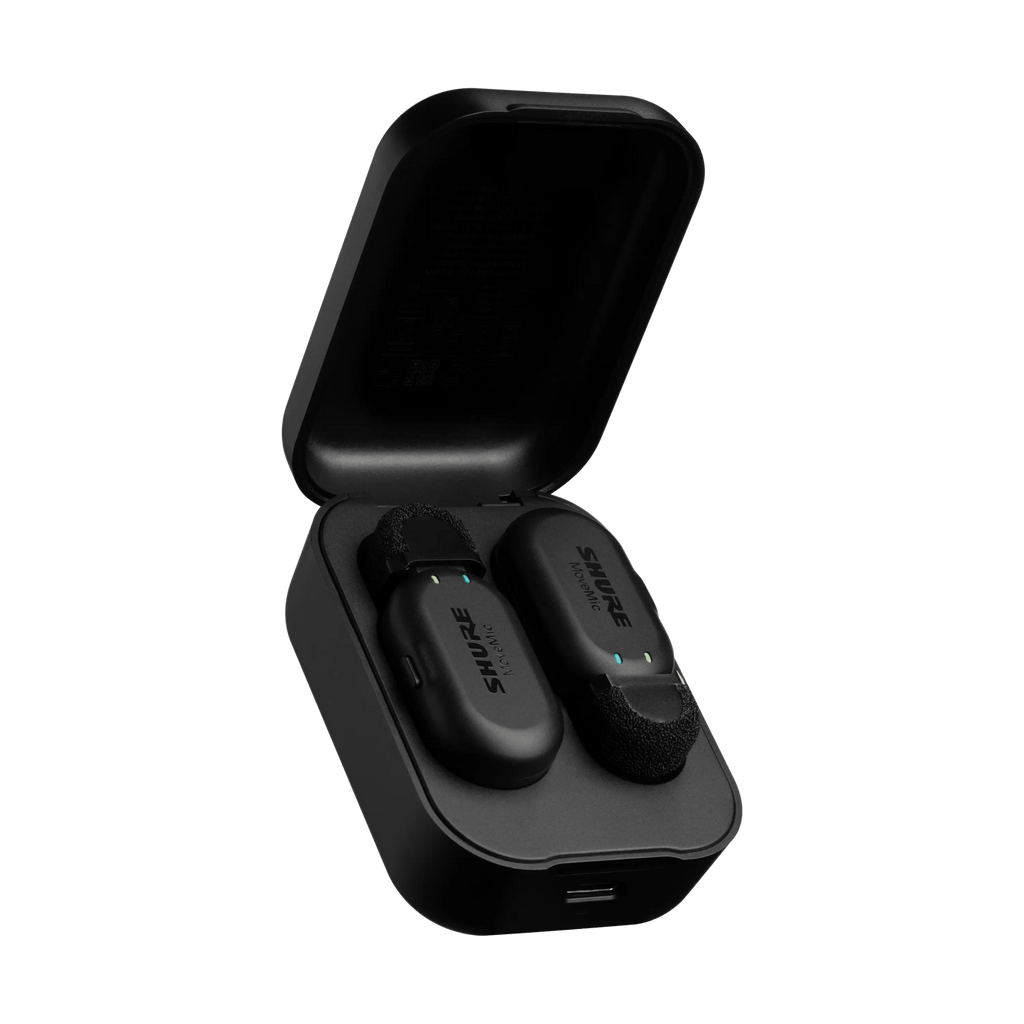 Shure MoveMic Two Dual-Channel Wireless Lavalier Microphones for Mobile Creators