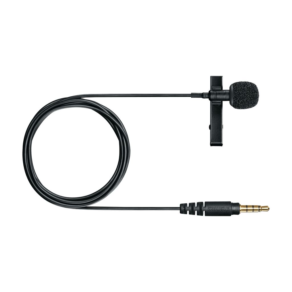 Shure MVL Omnidirectional Condenser Lavalier Microphone for Smartphones and Tablets