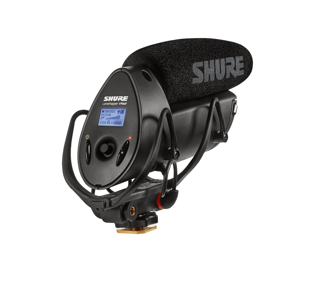 Shure VP83F Lenshopper Camera Mount Shotgun Microphone with Digital Flash Recording