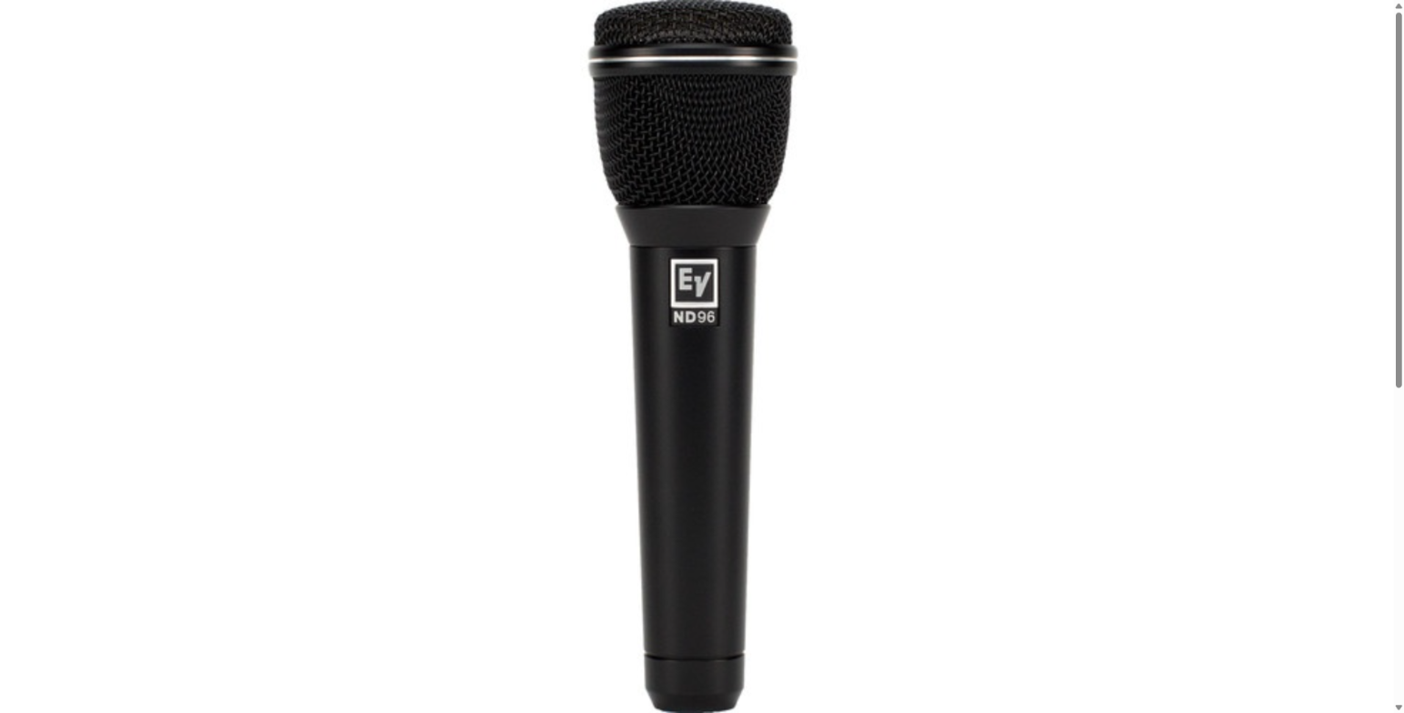 Electro-Voice ND96 Dynamic Supercardioid High-Gain Vocal Performance Microphone