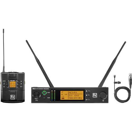 Electro-Voice RE3-BPOL Bodypack Wireless System with Omnidirectional Lavalier Mic (5H: 560 to 596 MHz)Electro-Voice RE3-BPOL Bodypack Wireless System with Omnidirectional Lavalier Mic (5H: 560 to 596 MHz)