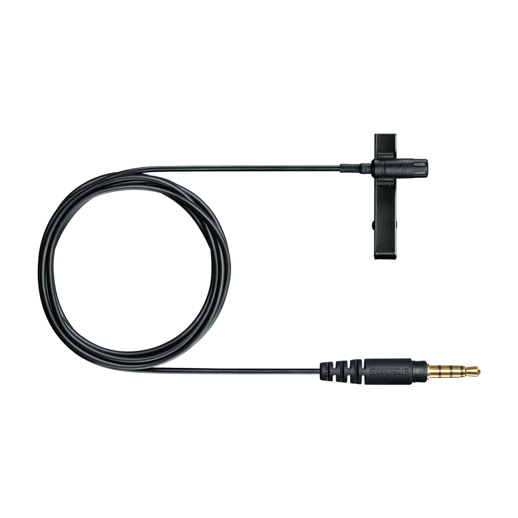 Shure MVL Omnidirectional Condenser Lavalier Microphone for Smartphones and Tablets