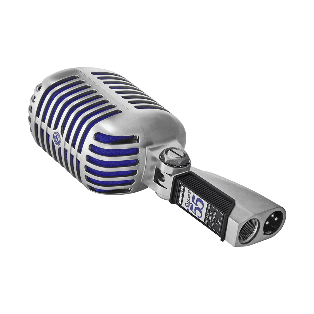 Shure Super 55 Deluxe Vintage Dynamic Vocal Microphone for Live Stage Performance