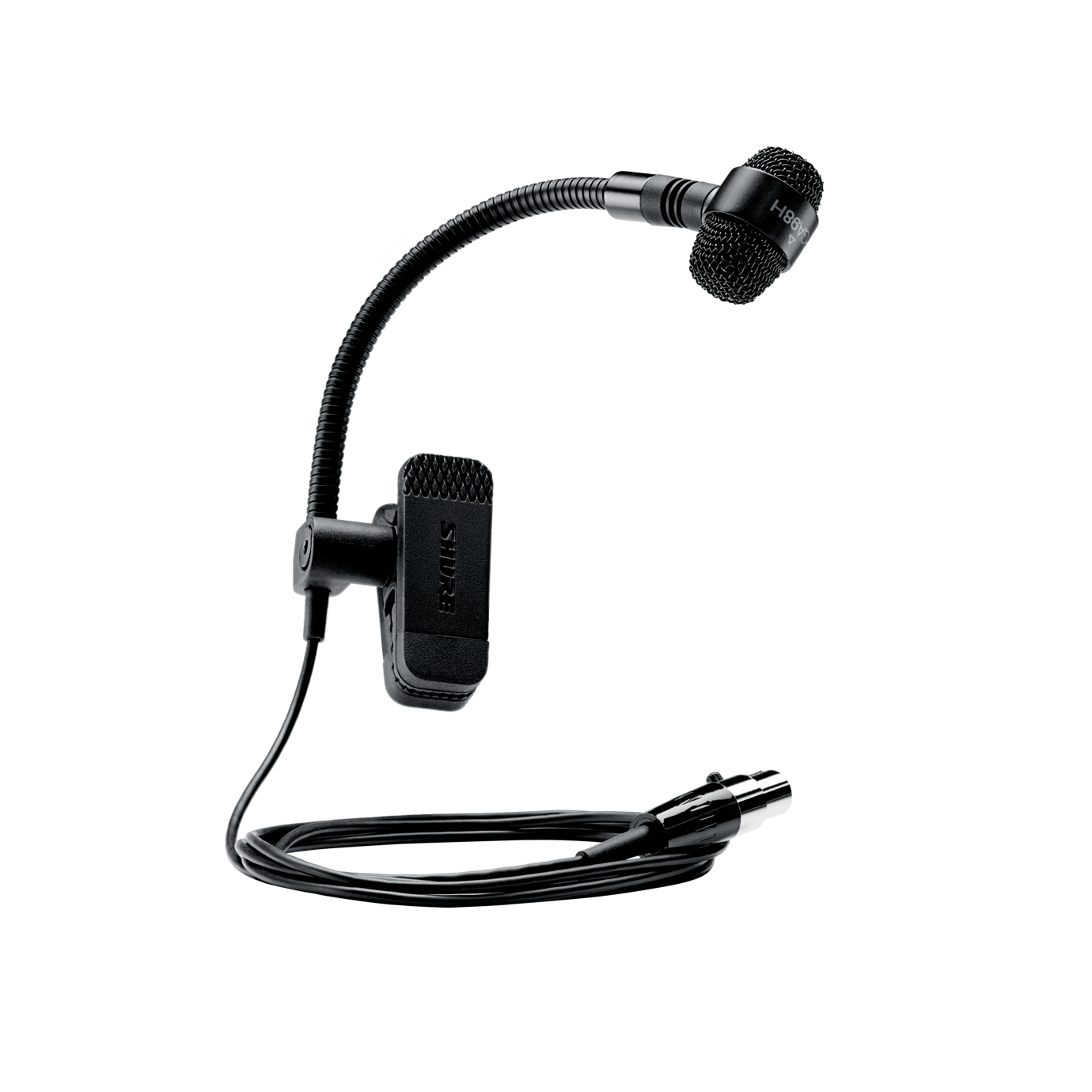 Shure PGA98H Cardioid Condenser Instrument Microphone with Integrated Horn Clamp