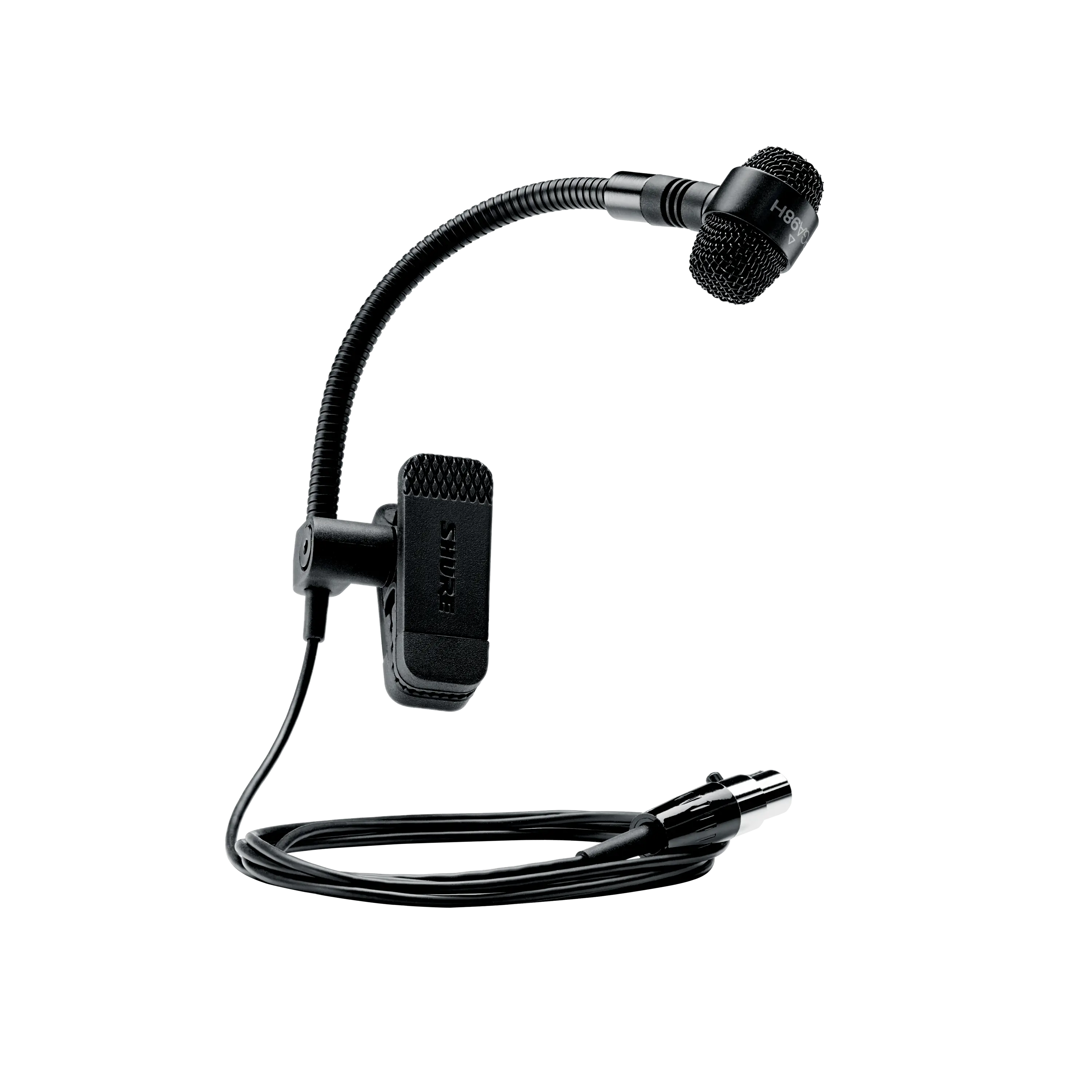 Shure PGA98H Cardioid Condenser Instrument Microphone with Integrated Horn Clamp