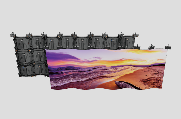 Absen C Series Ultralight Transparent Mesh LED Display for Landmarks