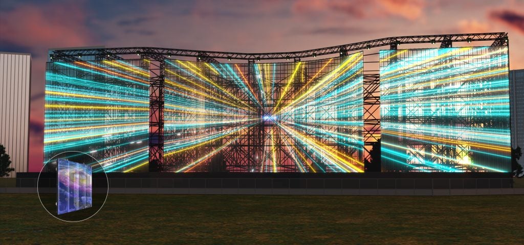 Absen JP Pro Series: Ultra-High Transparency Touring LED Display Panels