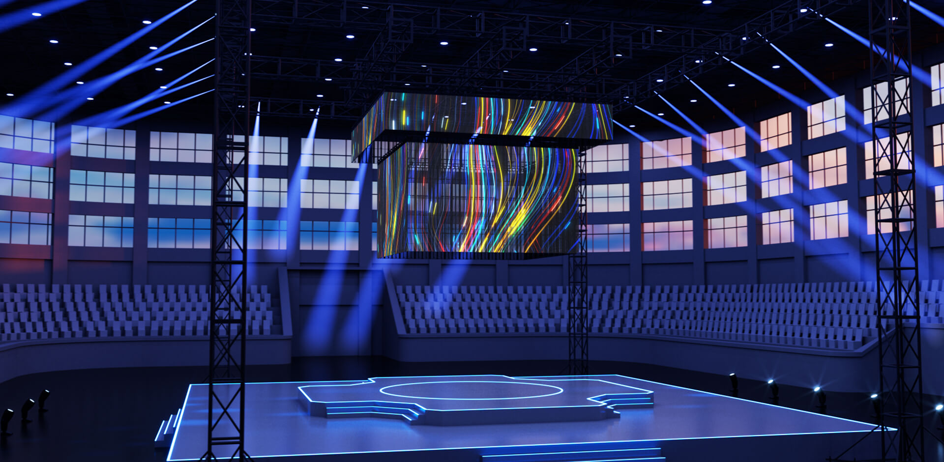 Absen Jupiter V2 Series Ultra-lightweight Transparent Touring LED Display Panel