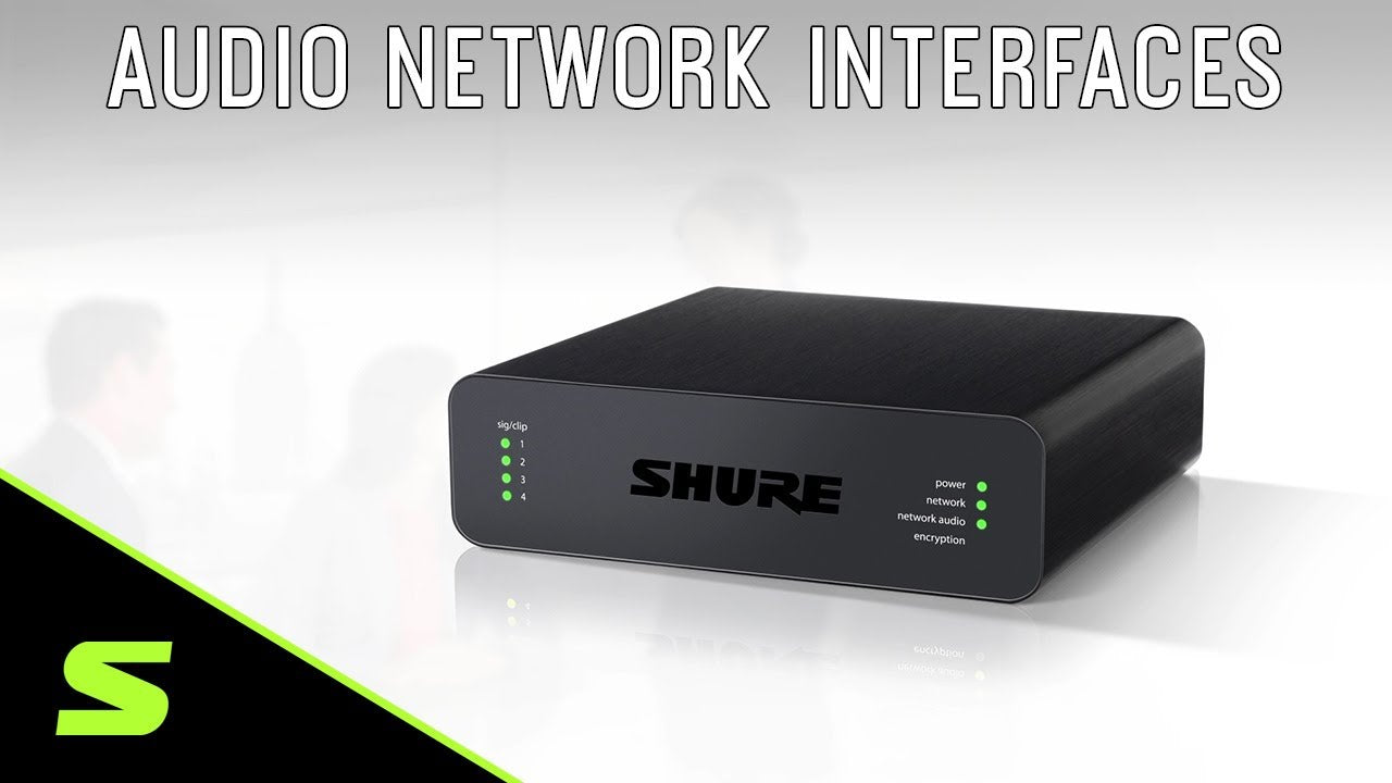 Shure ANI4IN 4-Channel Dante Audio Network Interface for Analog Microphones