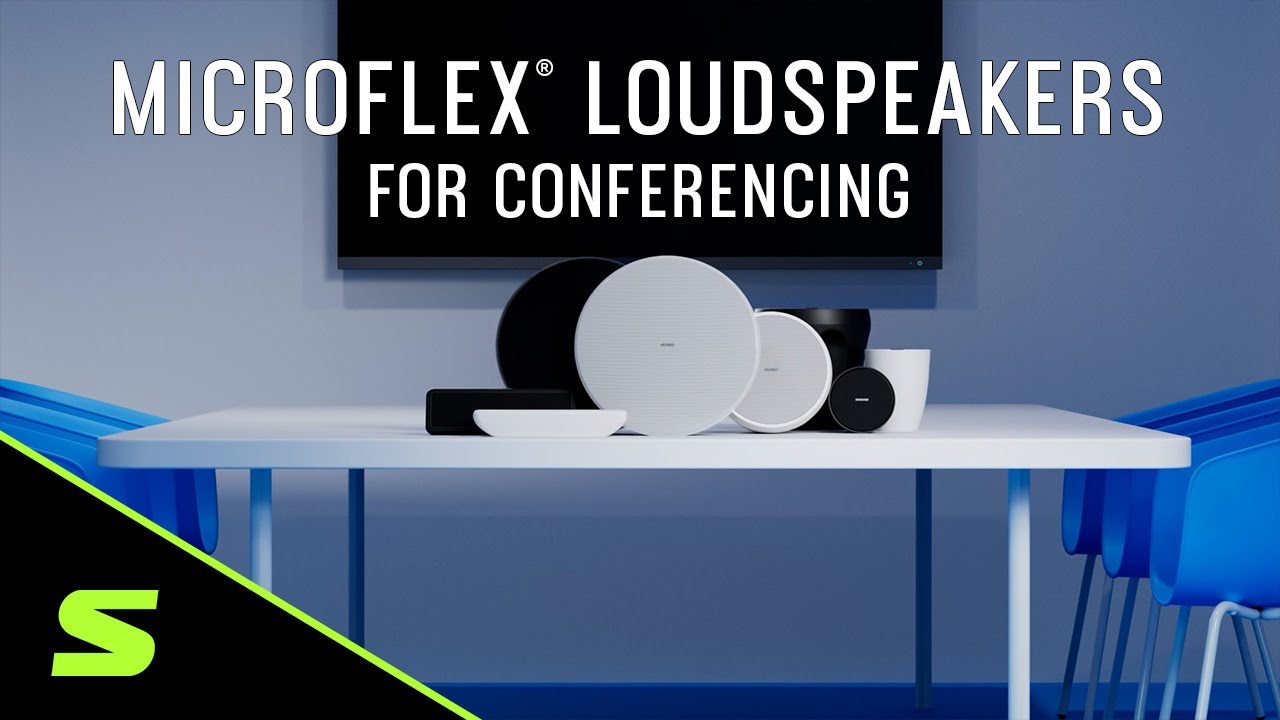 Shure MXP-1 Compact Mini Pendant Passive Loudspeaker for Conferencing Audio