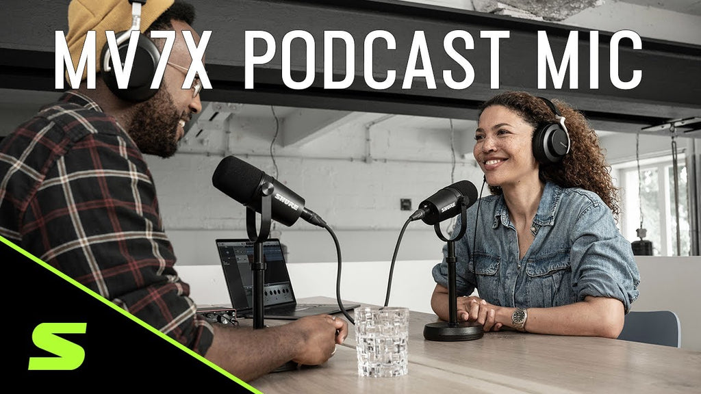 Shure MV7X XLR Podcast Microphone with Voice Isolation Technology