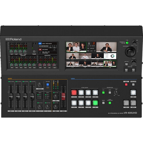 Roland VR-400UHD 4K Streaming AV Mixer Professional Dual Touchscreen Console