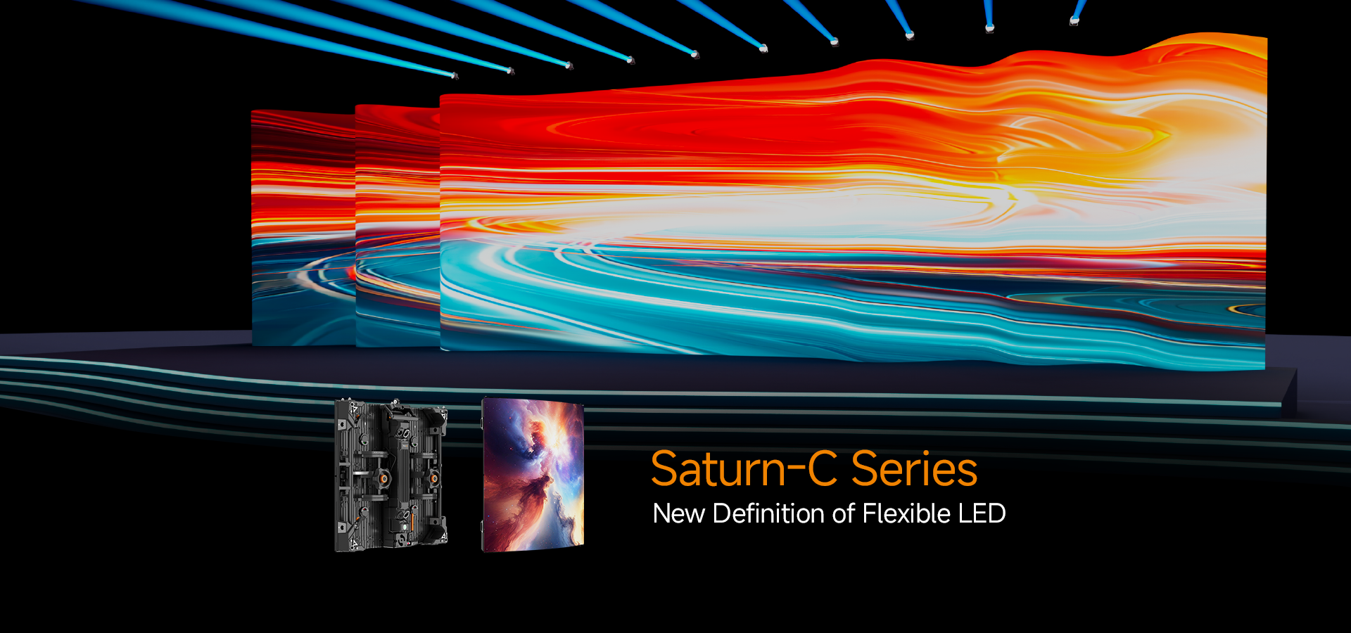 Absen SA-C Series Flexible LED Display Panel for Dynamic Stage Visuals