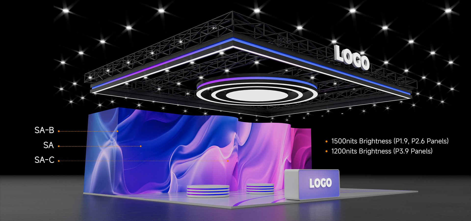 Absen SA Series Ultra-Lightweight Modular LED Displays for Stage & Rental